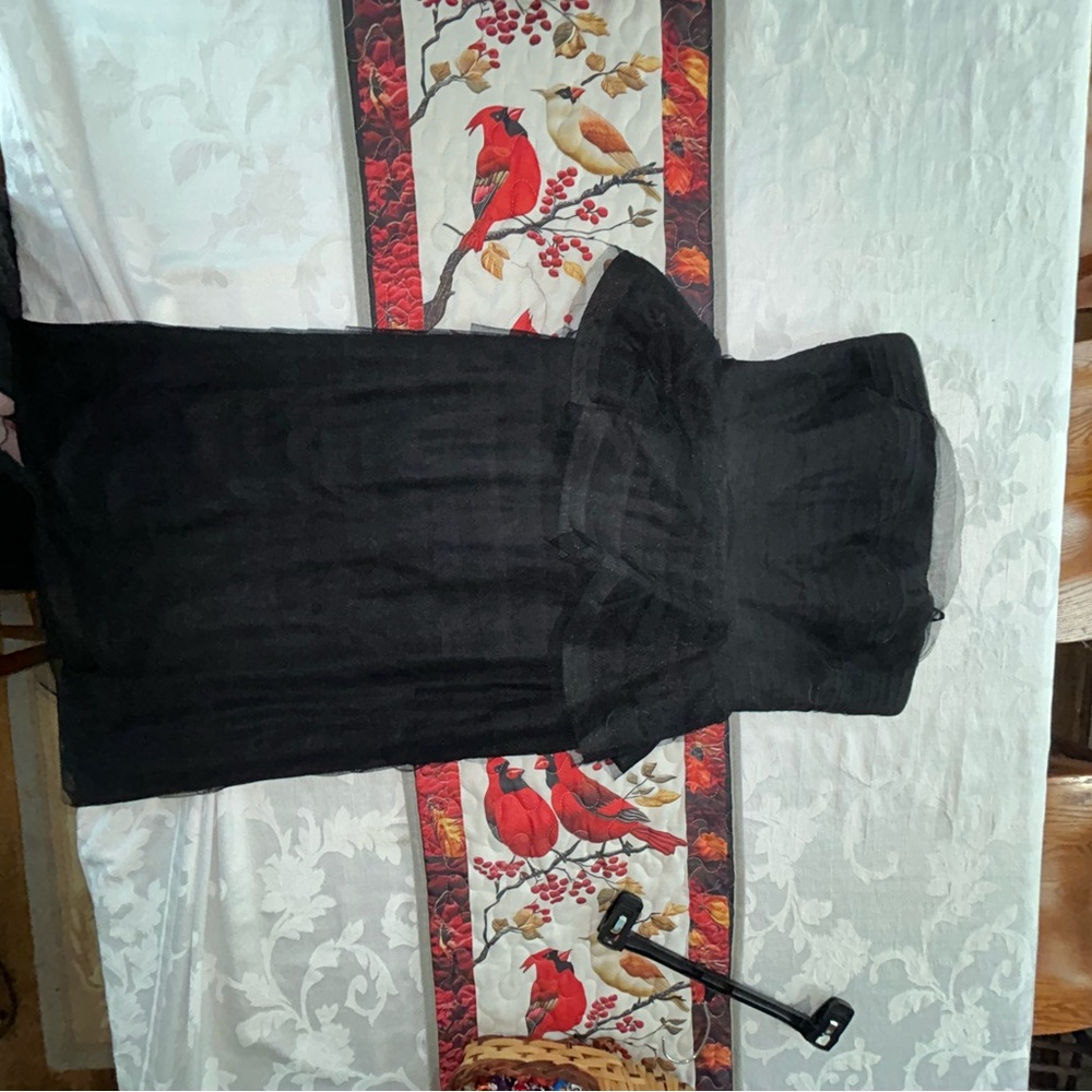 Adrianna Papell Black Strapless Gown - Picture 9 of 15